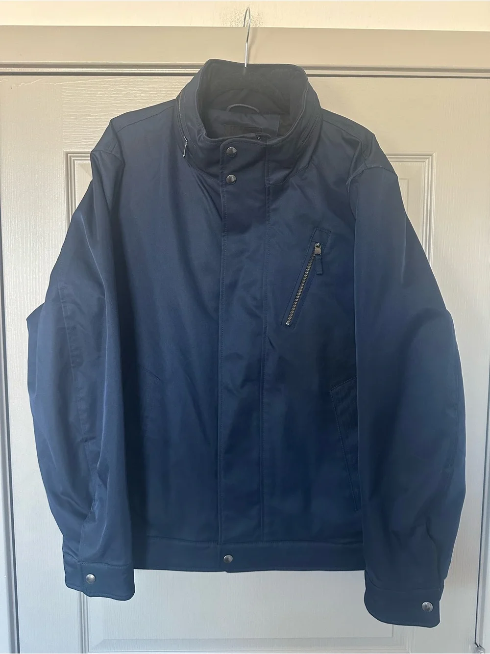 Banana Republic Water-Resistant Insulated Jacket Hidden Hood Men’s XL Navy